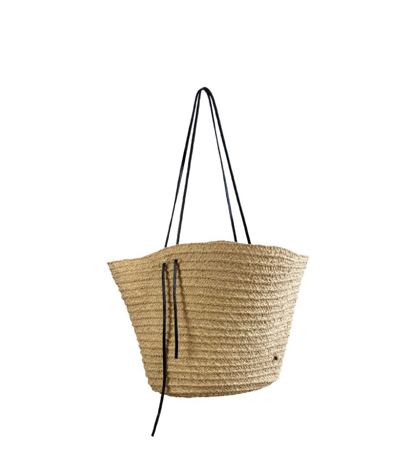 Made In Mada Ampy Bag Natural with leather straps