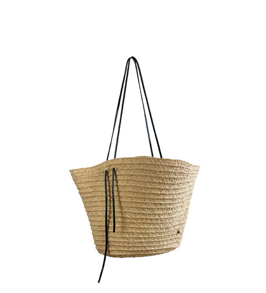 Made In Mada Ampy Bag Natural with leather straps