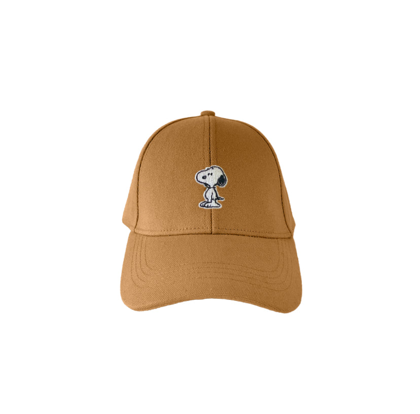 Snoopy Canvas Cap Cinnamon