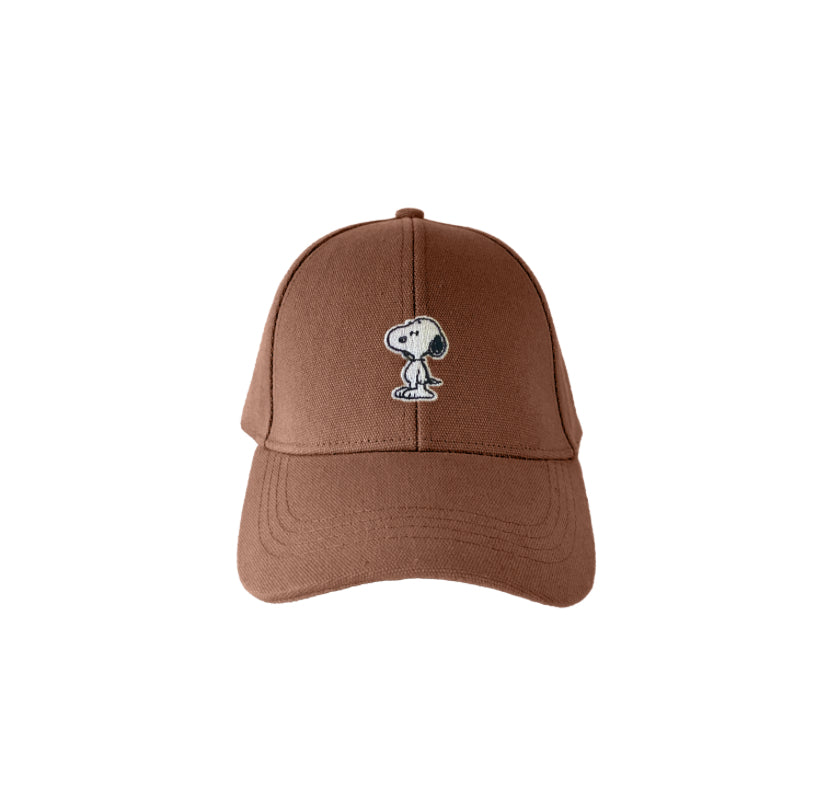 Snoopy Canvas Cap Chocolate