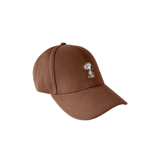 Snoopy Canvas Cap Chocolate