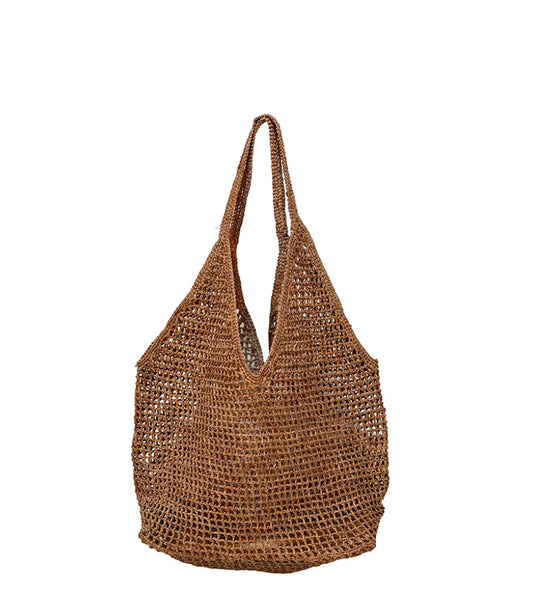 Made In Mada Ombinisoa Bag Tea with leather straps