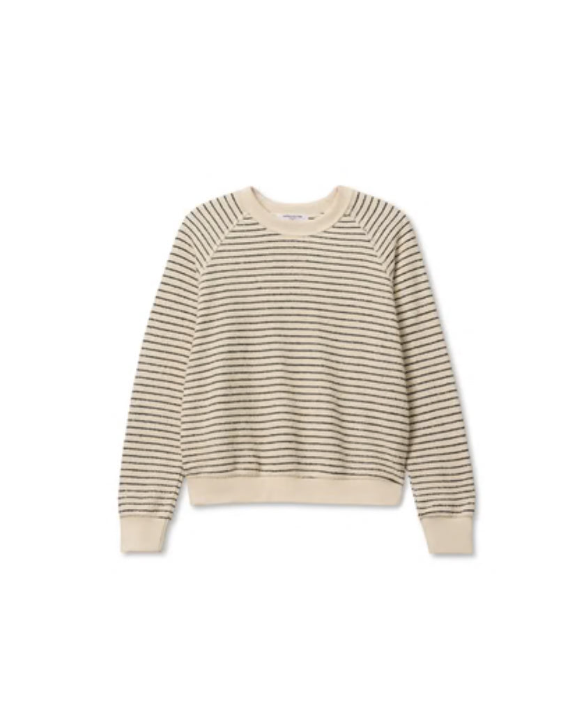 PWT Alexi French Terry Sweatshirt Charcoal Stripe