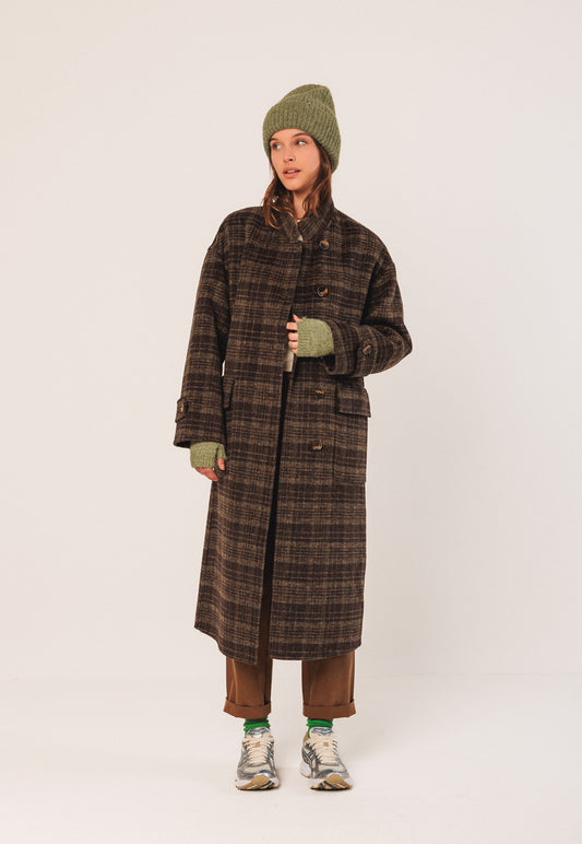 Indi & Cold Check Coat