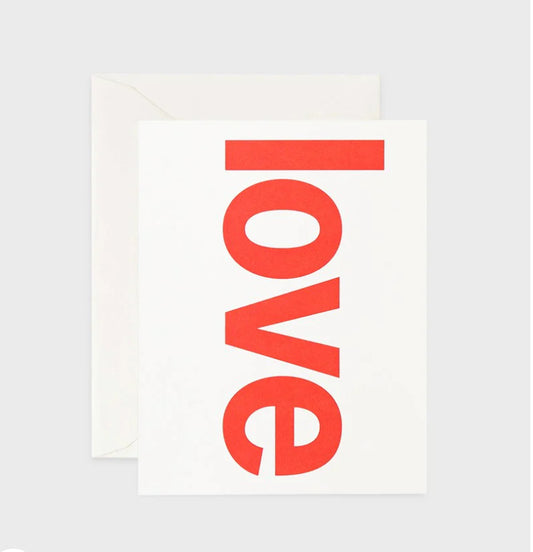 Father Rabbit Red Love Card