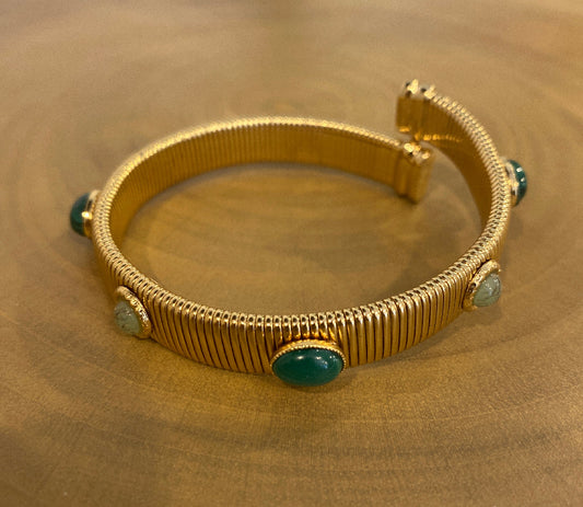 Gas Bijoux Bangle Starlette Green Medium