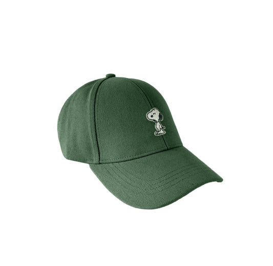 Snoopy Canvas Cap Green