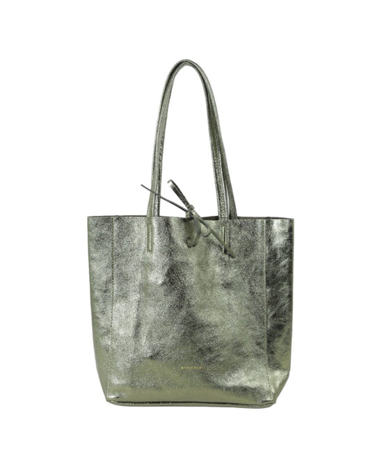 MAISON FANLI Medium Tote METALLIC Khaki