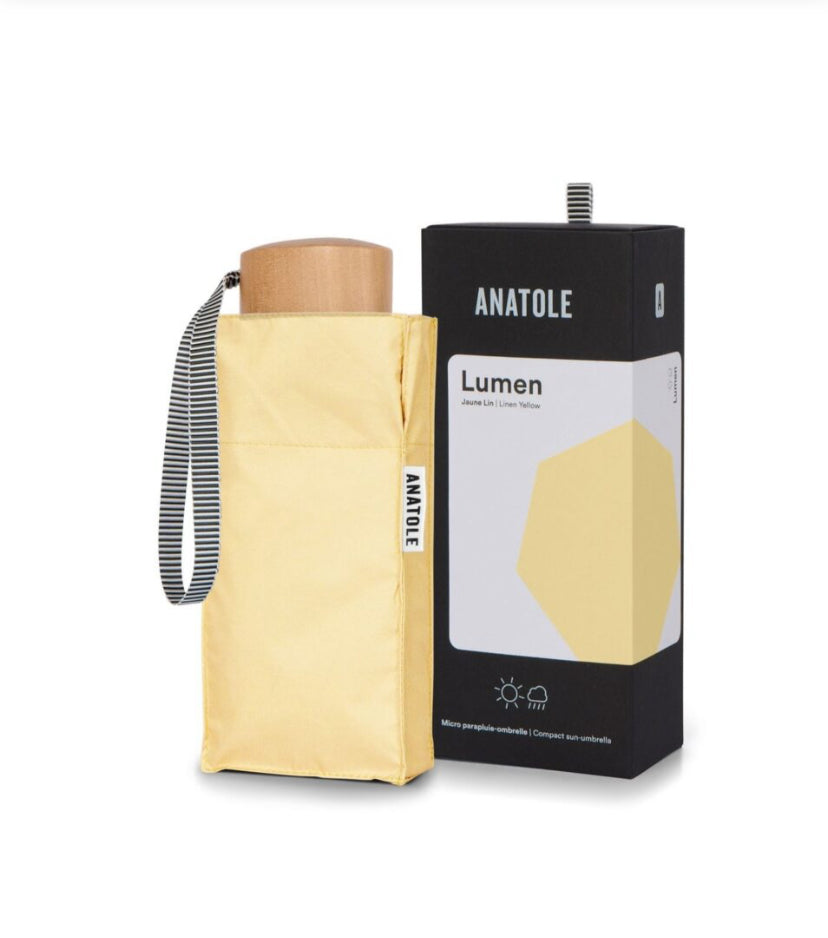 ANATOLE Micro Umbrella Sun & Rain Pale Yellow