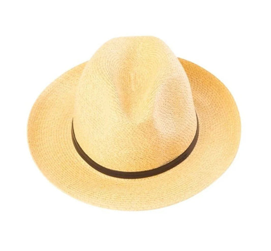 Borsalino Hat leather strap Straw