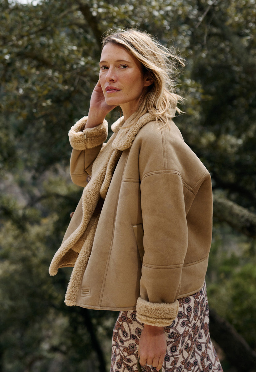 Indi & Cold Jacket Sand