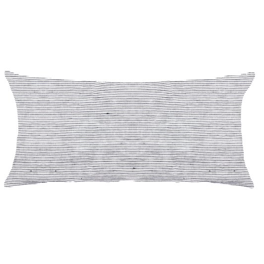 French Signature Linen Cushion Pinstripe 55x110
