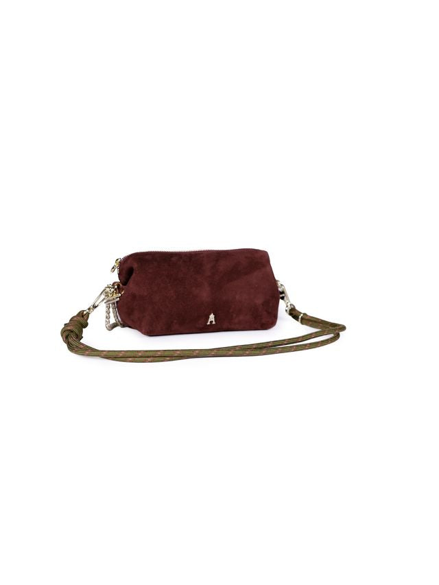 Craie Studio Nuage Handbag Suede Burgundy