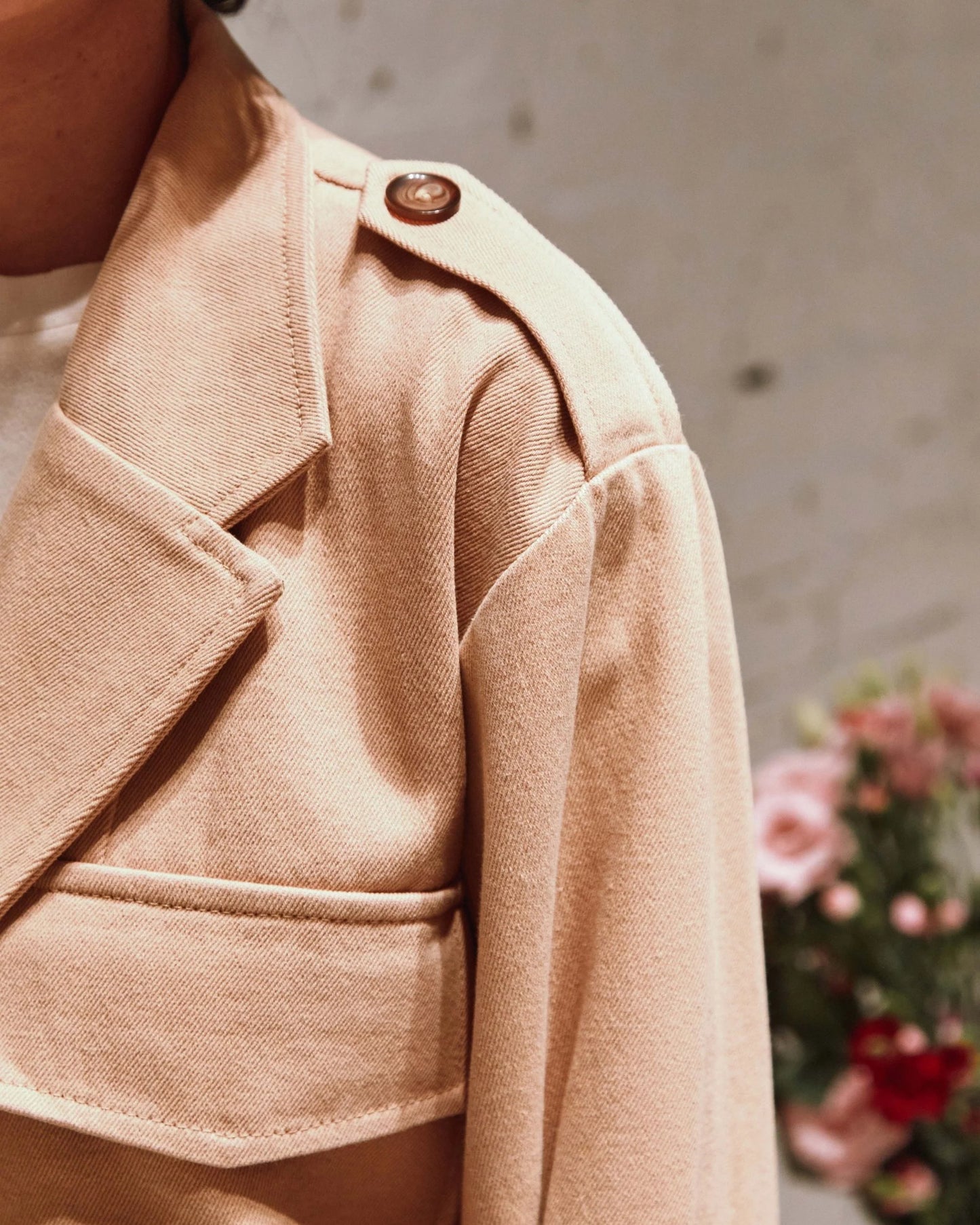 Beige Canvas Jacket Emile & Ida