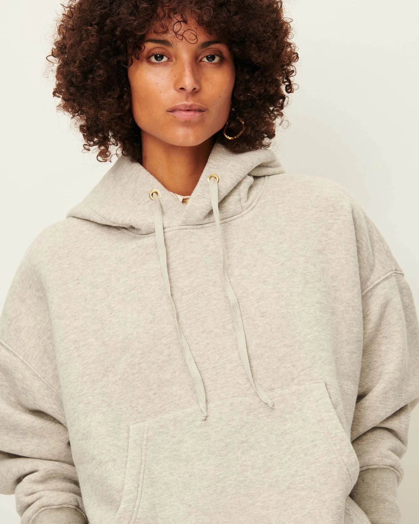 Sessun Oversized Hoodie Light Grey
