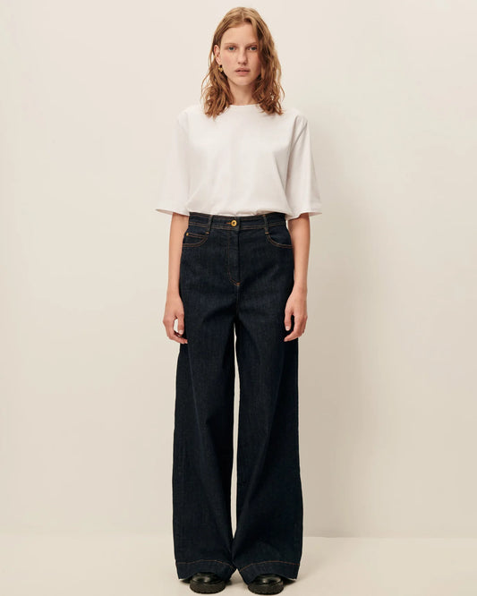Sessun Captain Flared High Waist Denim Jeans