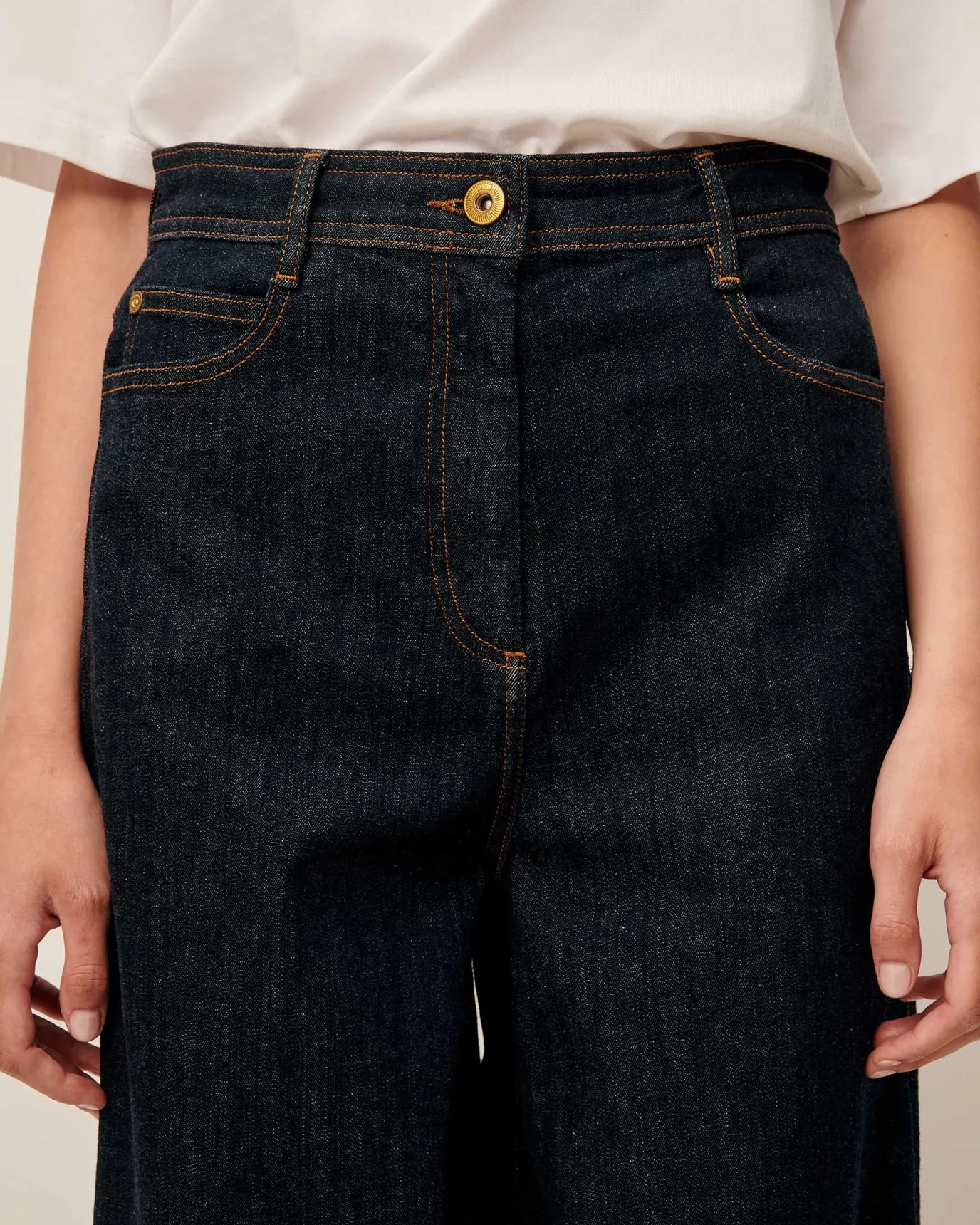 Sessun Captain Flared High Waist Denim Jeans