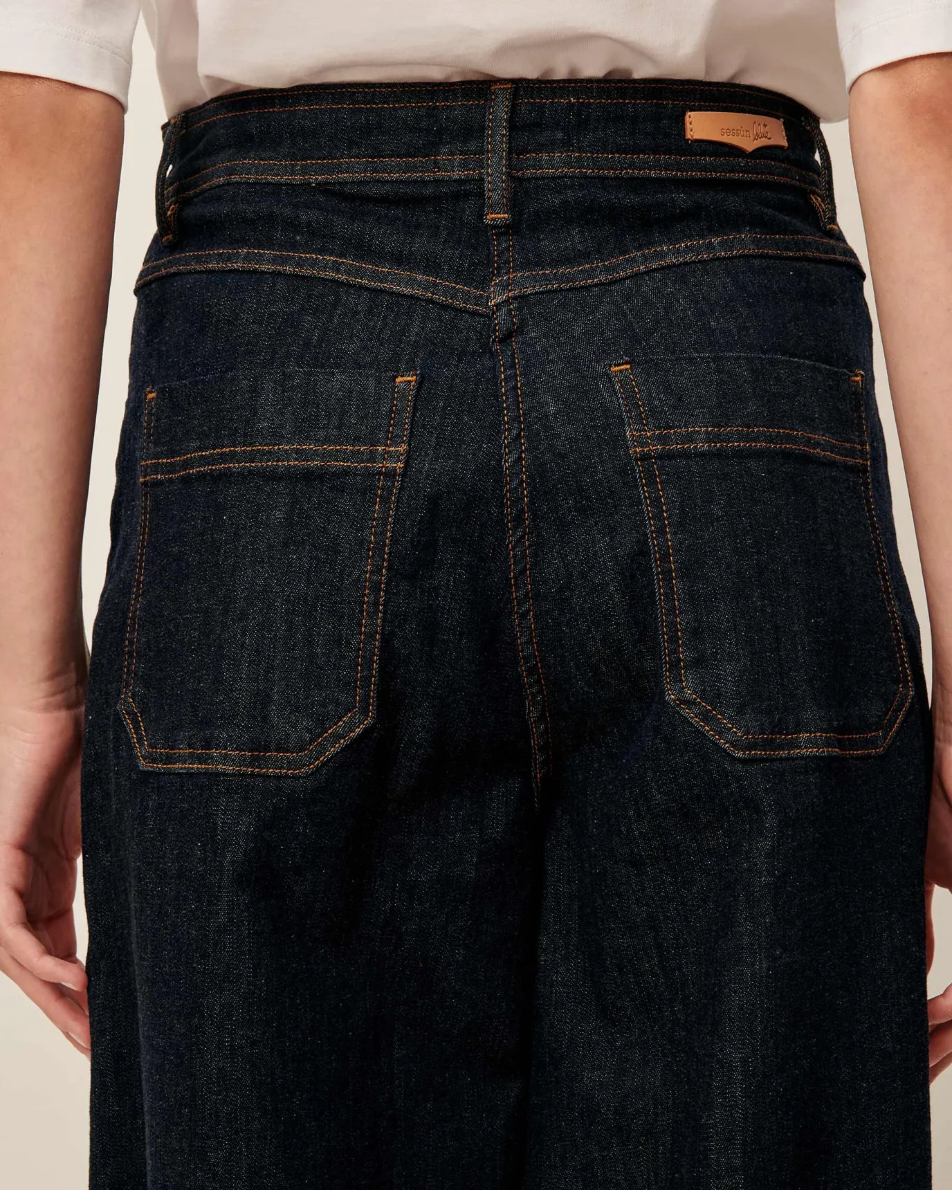Sessun Captain Flared High Waist Denim Jeans