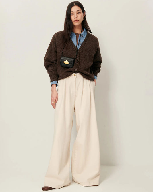 Sessun Sweet Monroe Oversize Cardigan Dark Stone