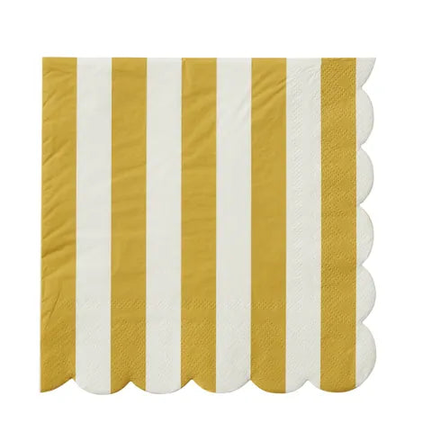 CTC Carnival Napkins 20 in a pack Mustard