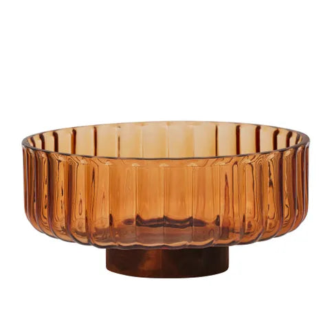 CTC Mardin glass/wood Bowl