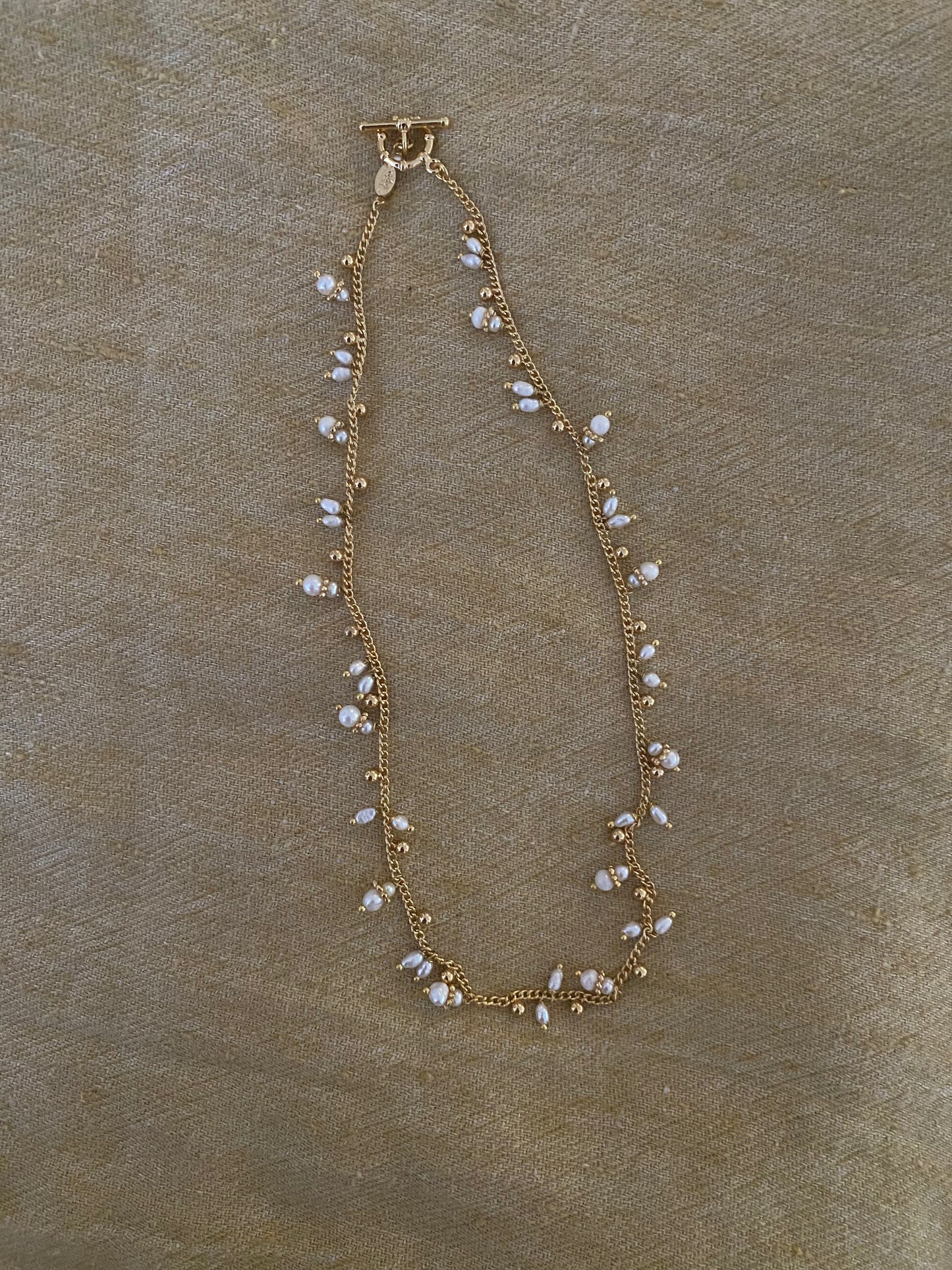 Gas Bijoux Necklace Tangerine Mother of Pearls