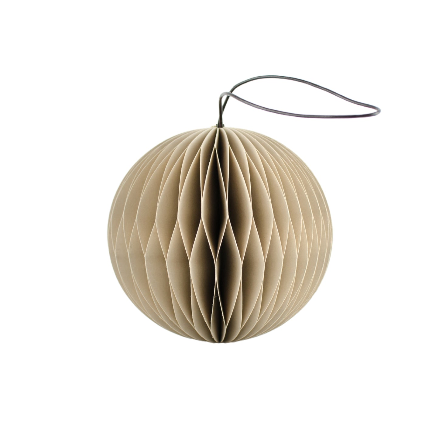 Paper Ornament Christmas Sphere Linen