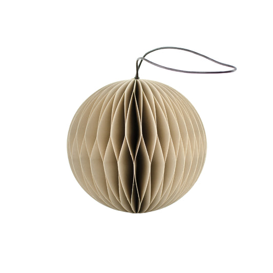 Paper Ornament Christmas Sphere Linen