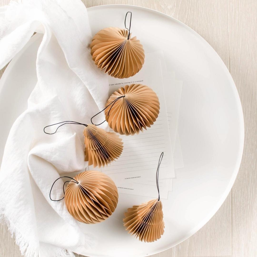 Paper Ornament Christmas Tree Flaxseed