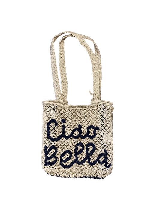 The Jackson’s Ciao Bella Jute Bag Dark Navy