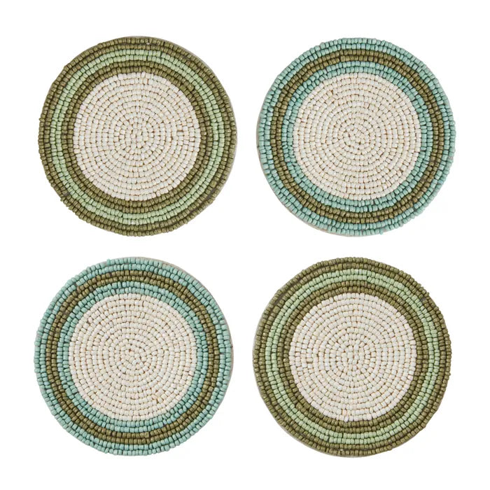 CTC Set of 4 Beaded Coasters