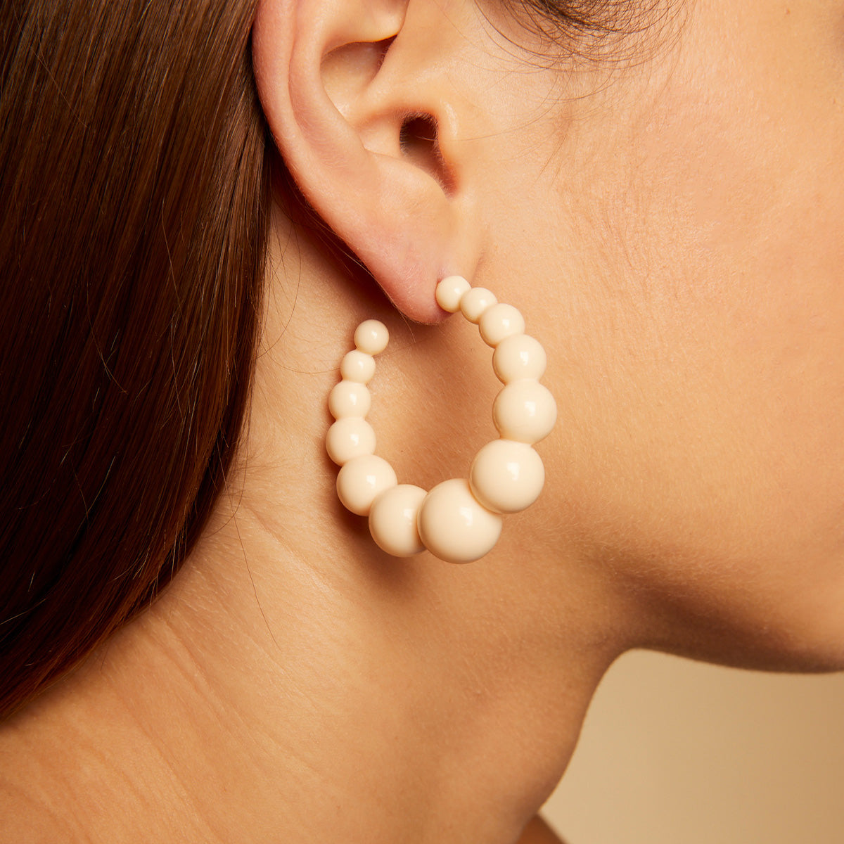BO Andy Earrings Ivory
