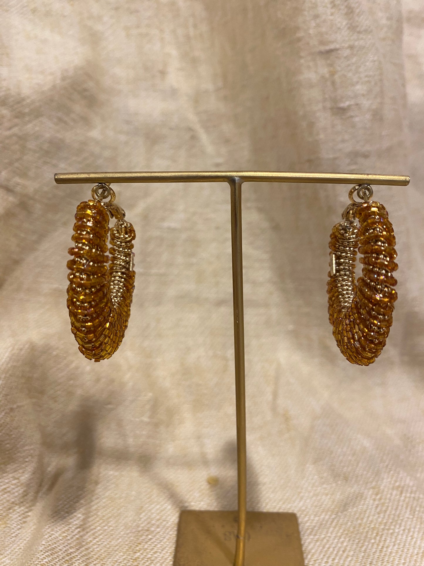 Gas Bijoux earrings Izzia large Amber