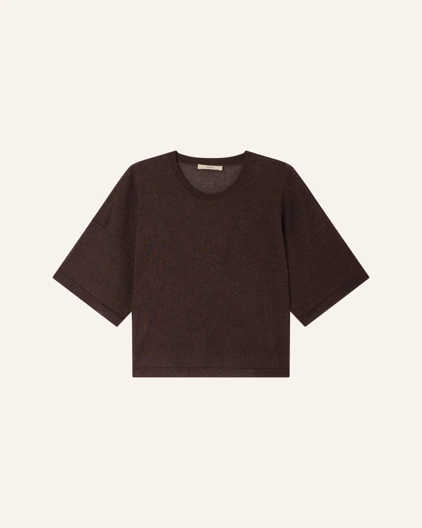 Sessun Ronn Knitted Tee Shirt Moka