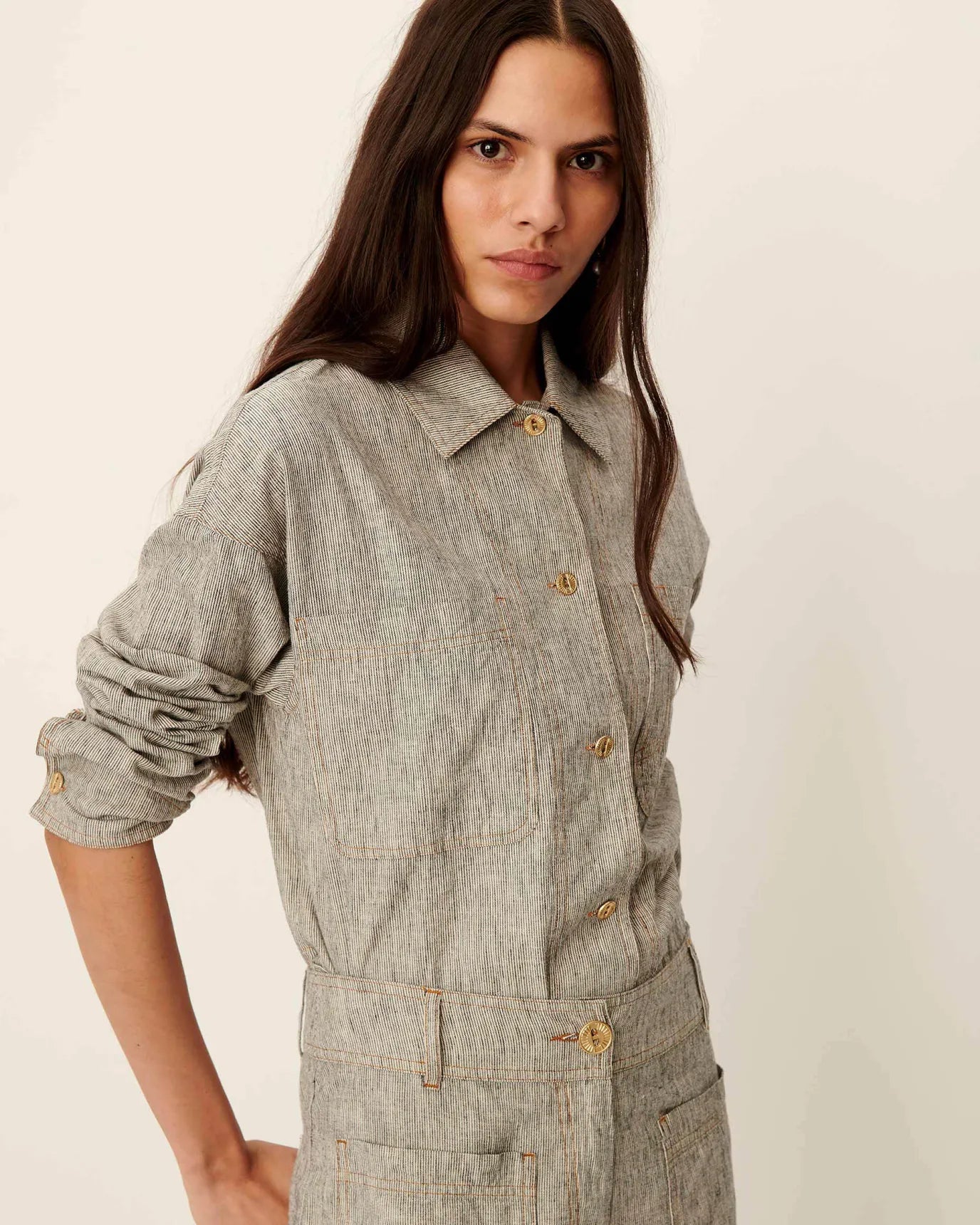 Sessun Notteri Overshirt Whilblack