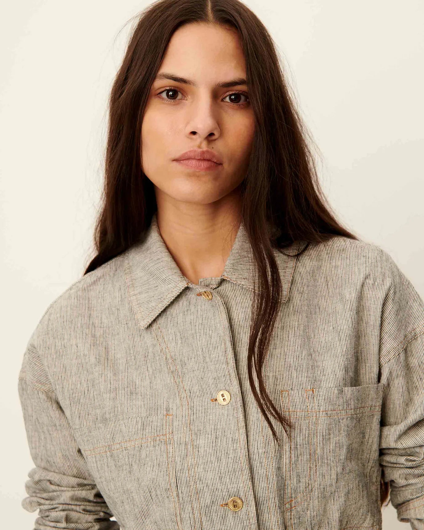 Sessun Notteri Overshirt Whilblack