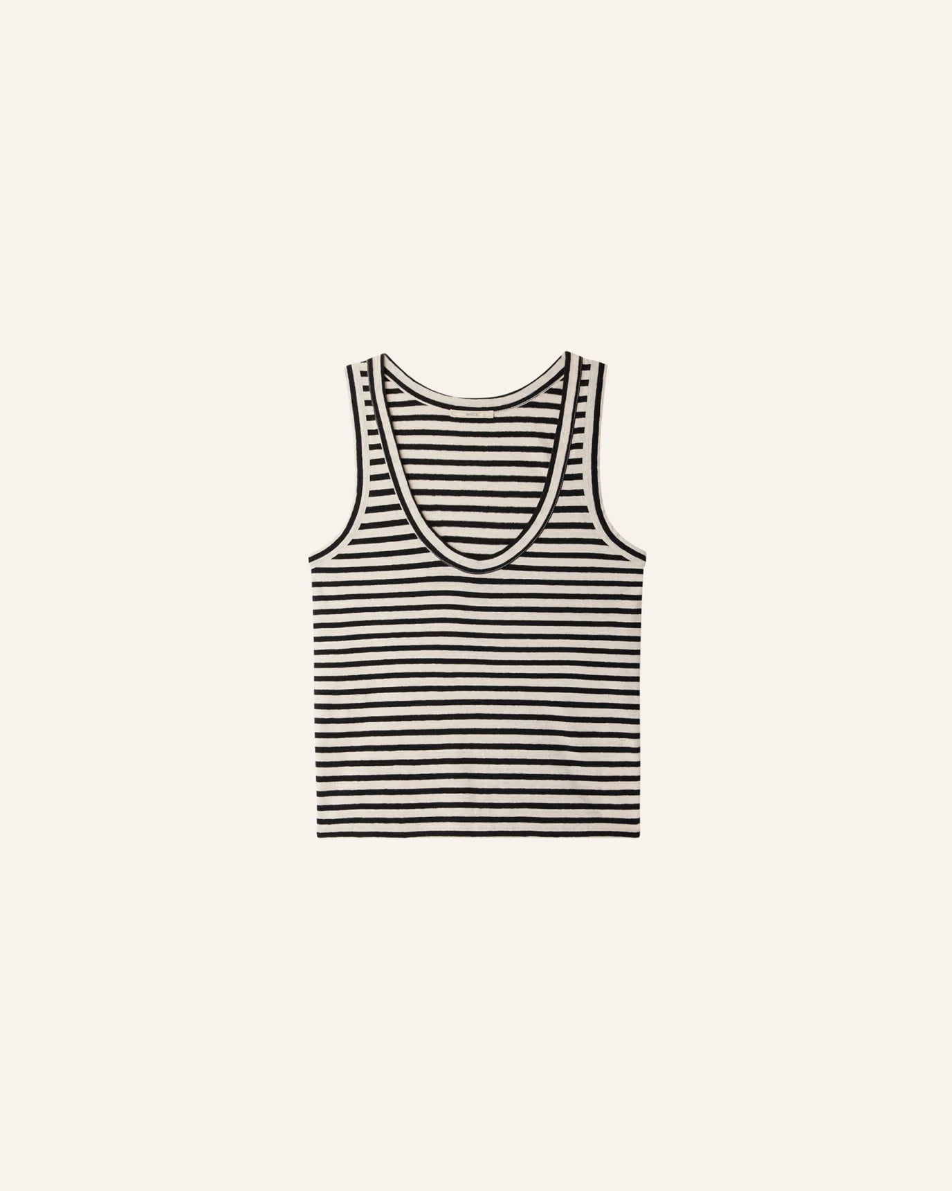 Sessun Dili Striped Tank Top Sand/Black