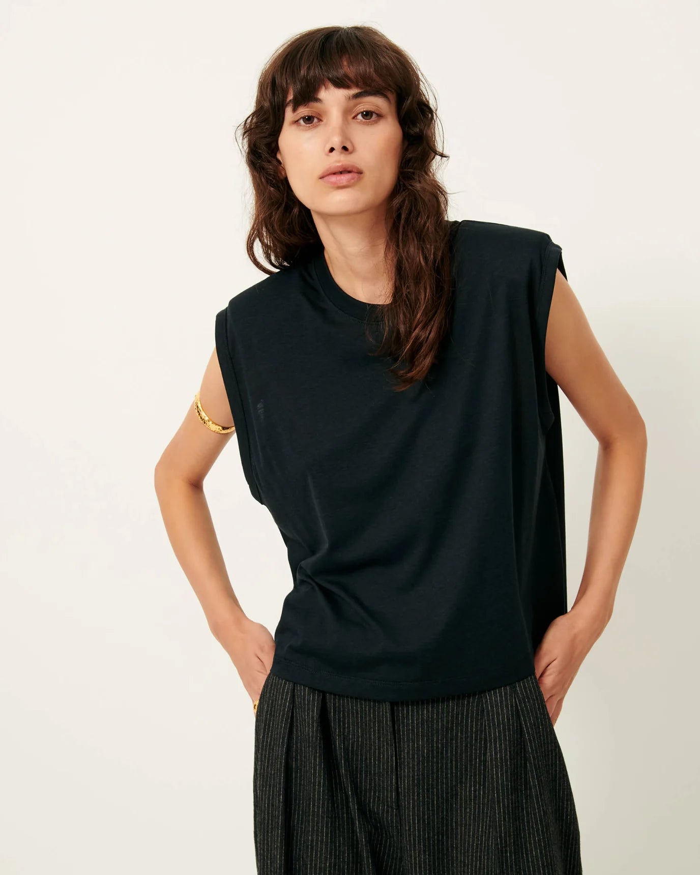 Sessun Dee Shoulder Pad Tee