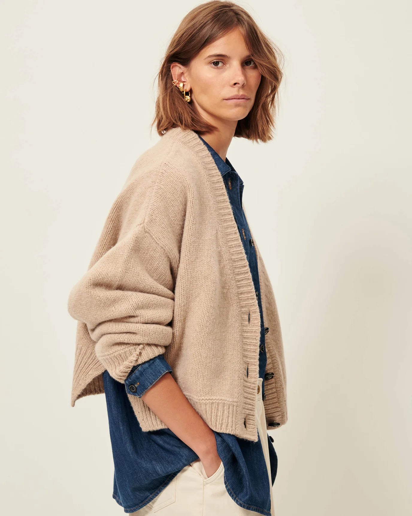 Sessun Serato Cardigan Blushstone