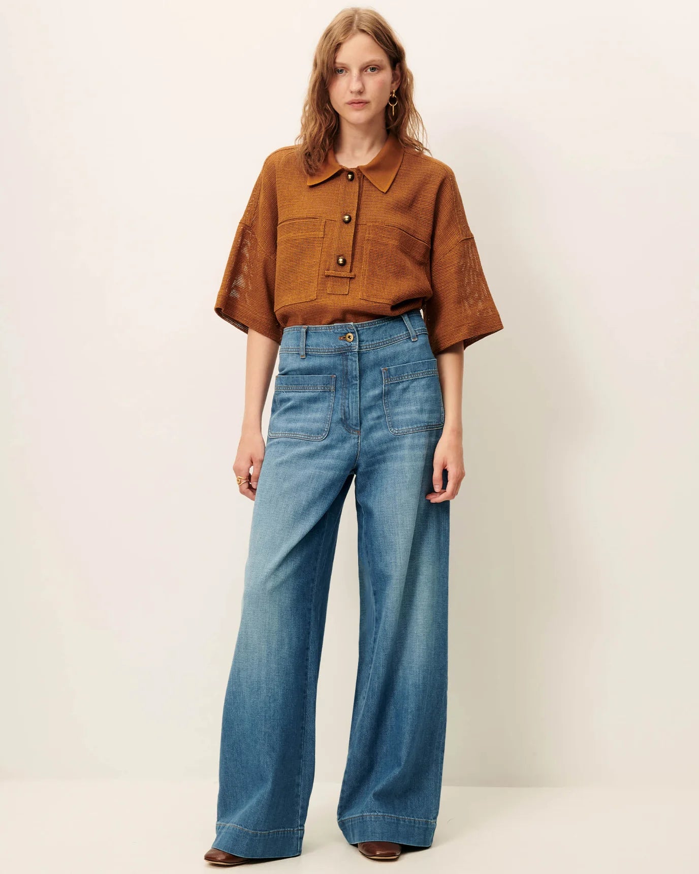 Sessun Paulo Shirt Amber Brown
