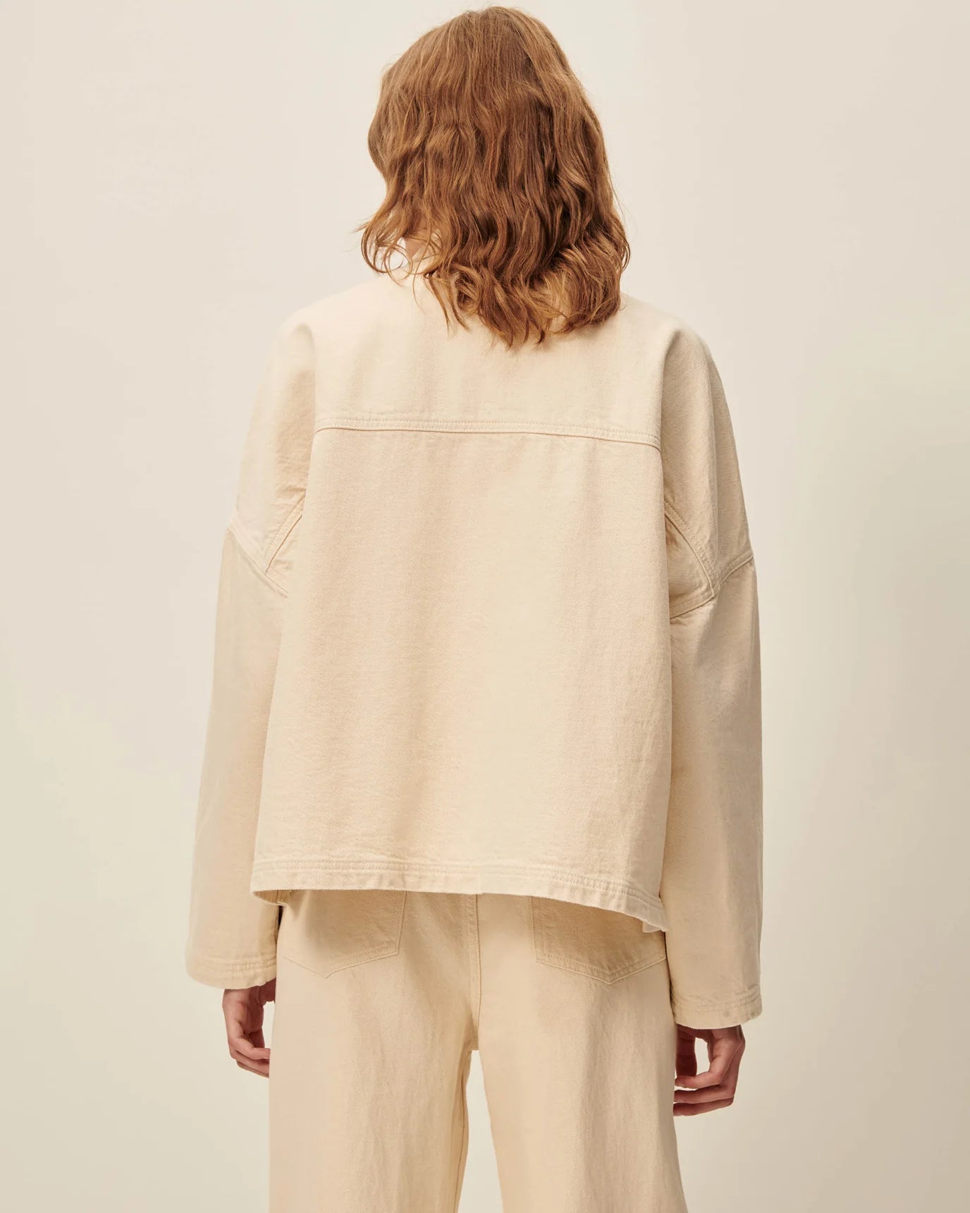 Sessun Midwest Denim Jacket Ecru