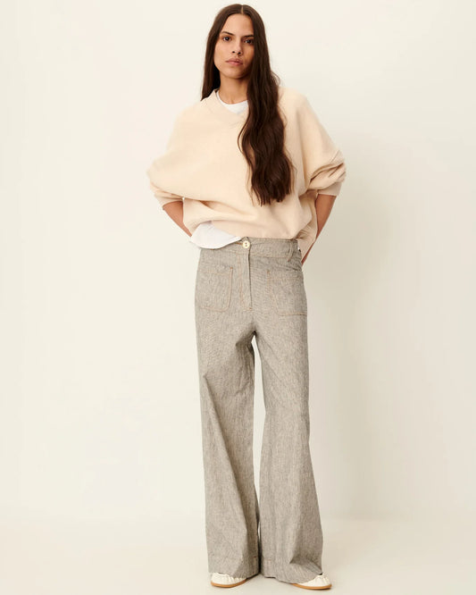 Sessun Manhatti Wide Pants Whiblack