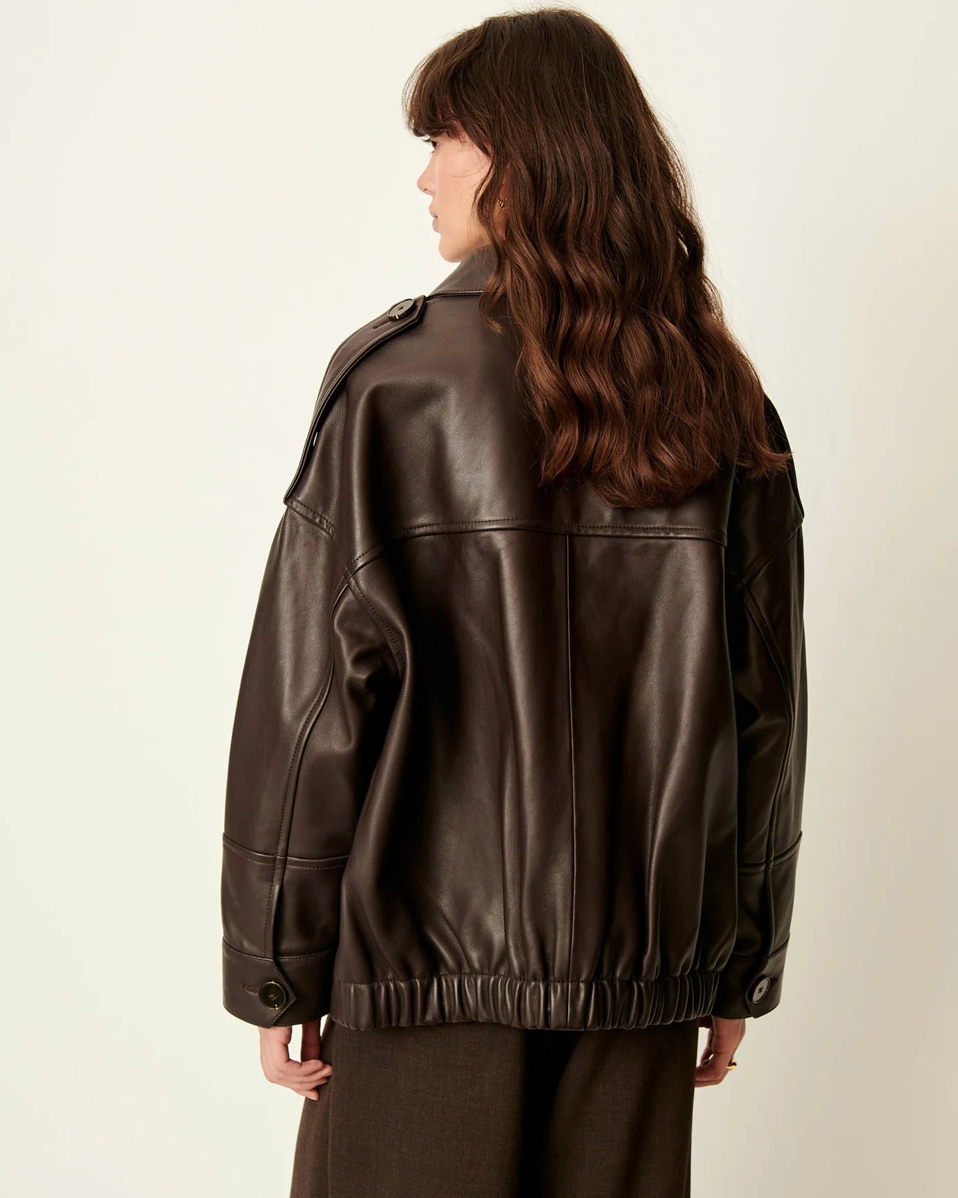 Sessun Harriboyd Leather Jacket Coffee