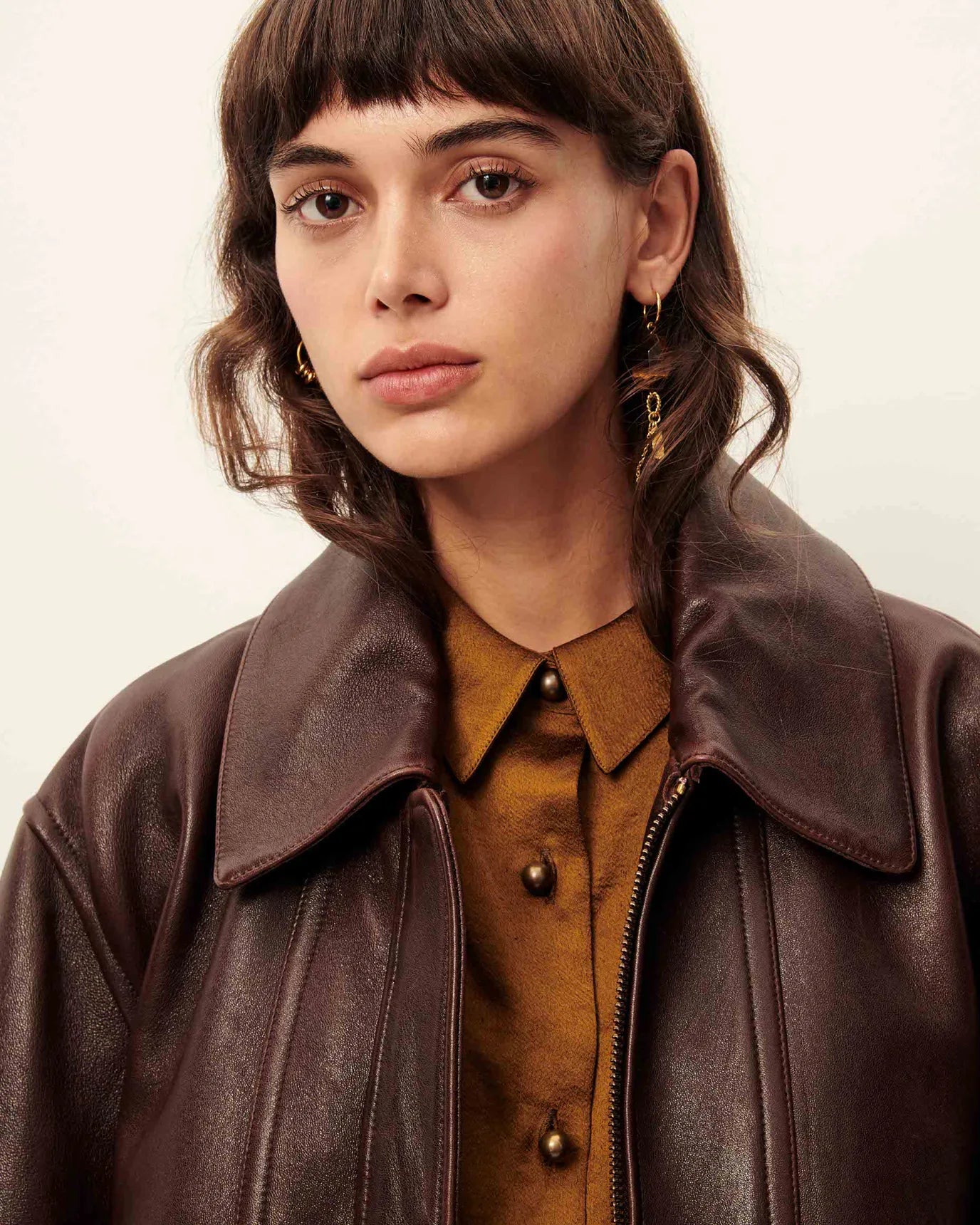 Sessun Wyatt Leather Jacket Brown