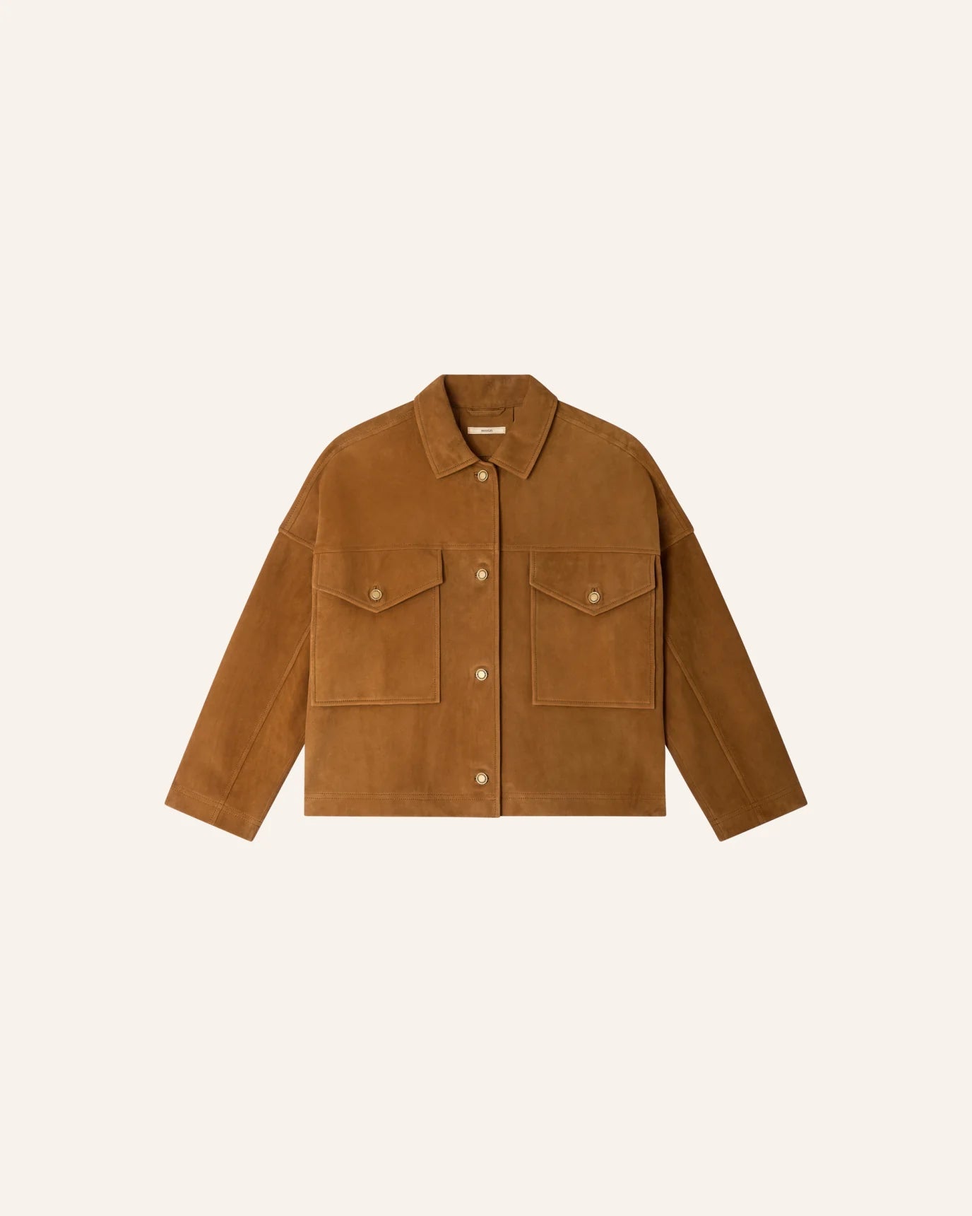 Sessun Vilaeste Suede Jacket Cognac