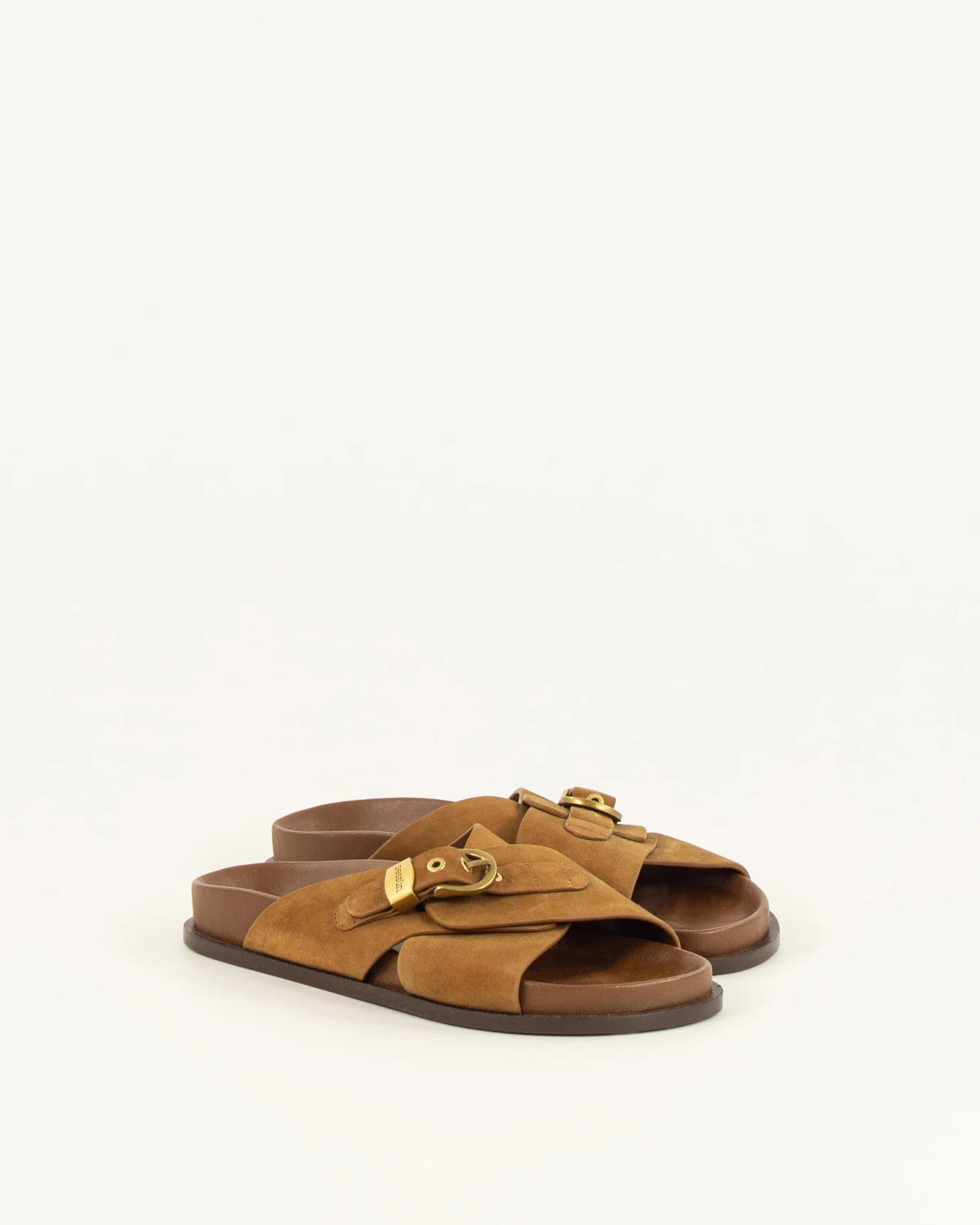 Sessun Remus Suede Sandals Tobacco