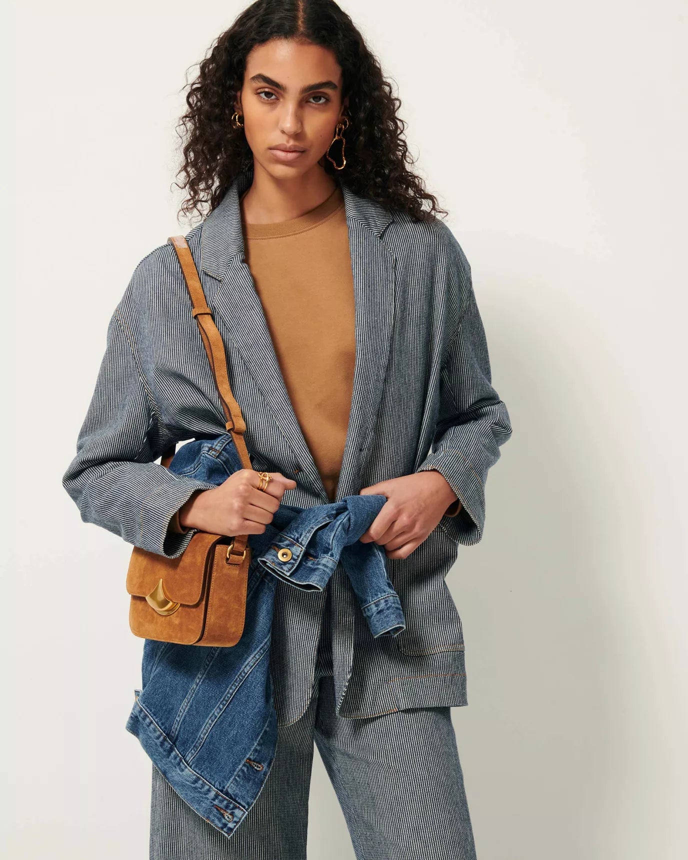 Sessun Small Diviluz Mimo Bag Honey Suede