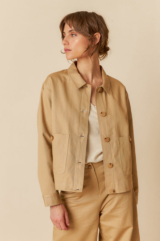 Indi & Cold Jacket Sand