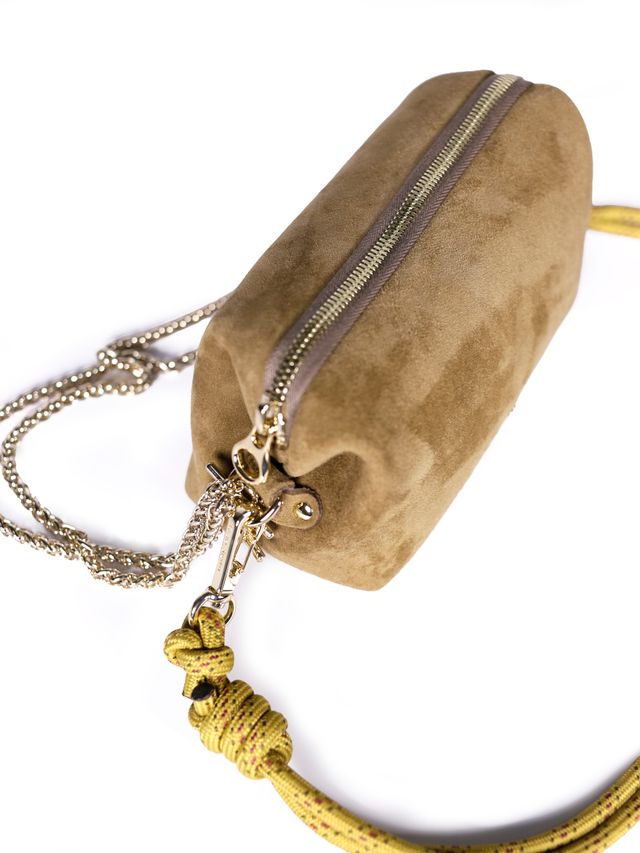 Craie Studio Nuage Handbag Suede Sepia