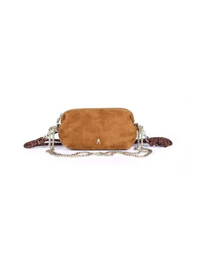 Craie Studio Nuage Handbag Suede Cognac